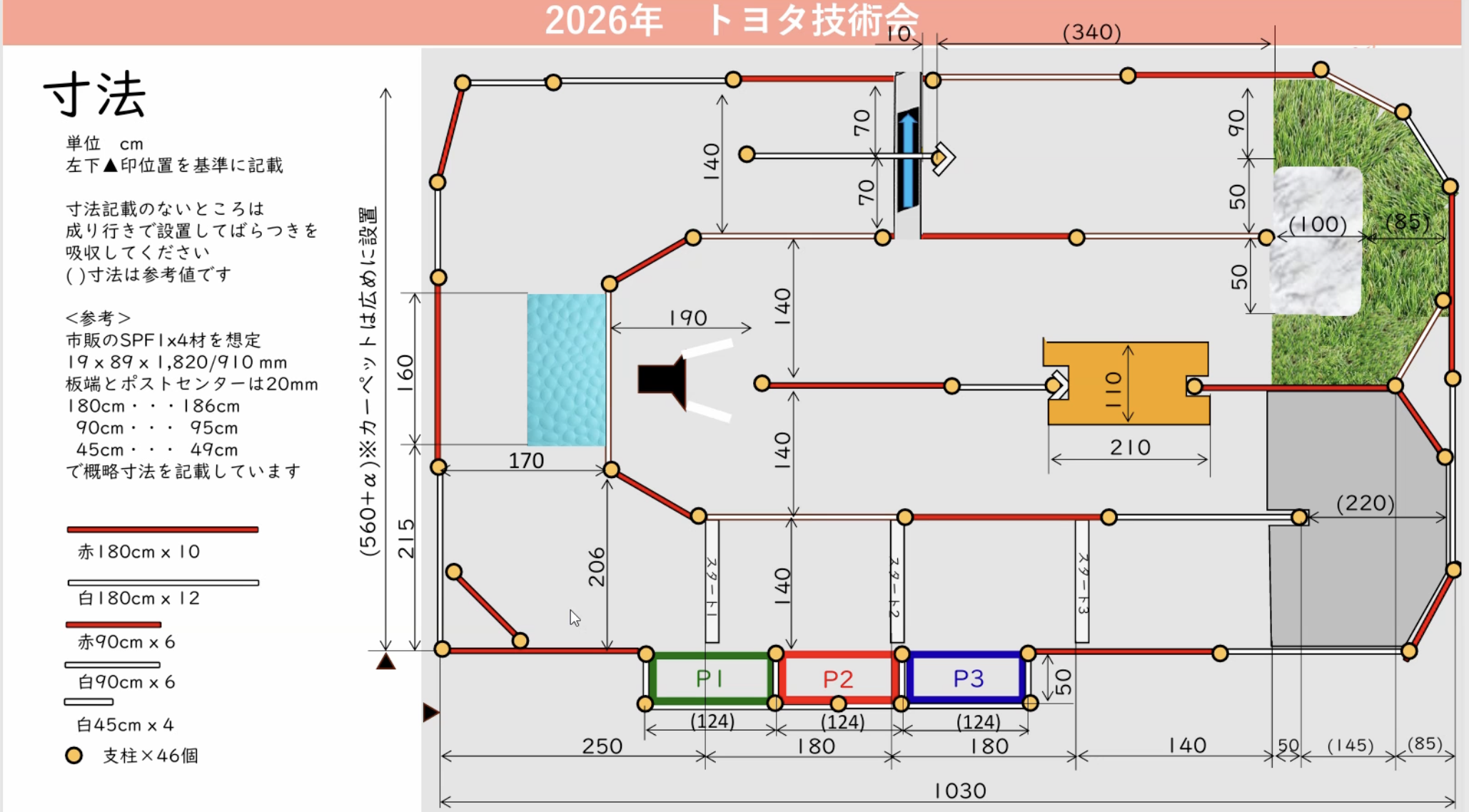 コース寸法図